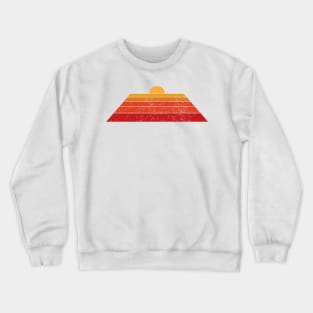 70's Retro Sunset Classic Vintage 70s Sunset Colors Crewneck Sweatshirt